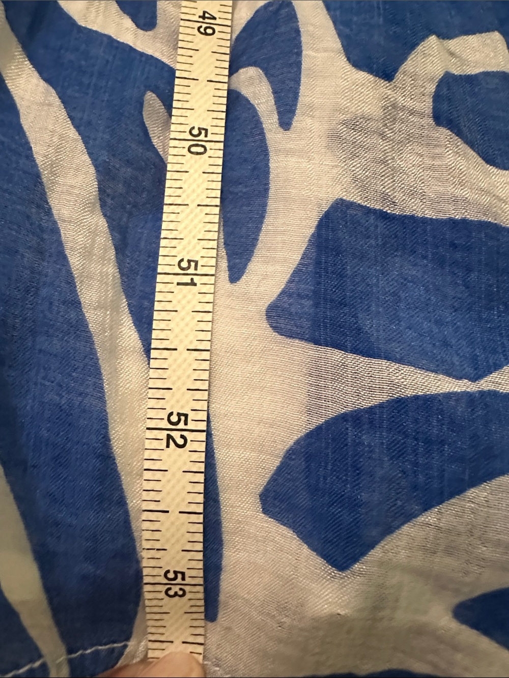 MSK Blue & White Sleeveless Tiered Maxi Dress - Picture 7 of 7